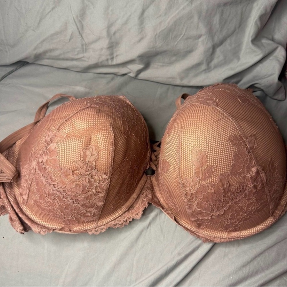 Lace Women's Bra in Brown